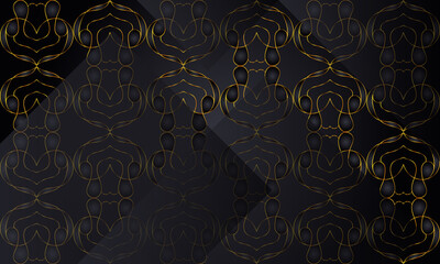 Luxury gold abstract background with pattern