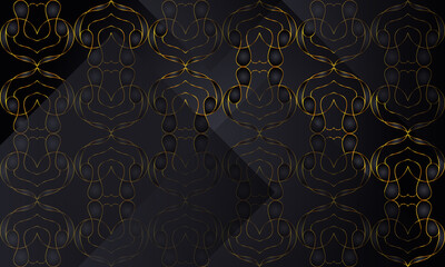 Luxury gold abstract background with pattern