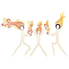 matches parents give their fire and love to the child