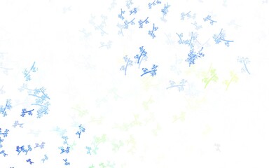 Light Green, Yellow vector elegant template with branches.