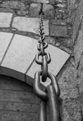 Naklejka premium chain on the wall