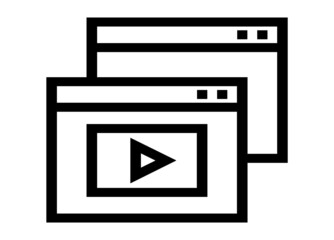 video web vector  icon for apps and website
