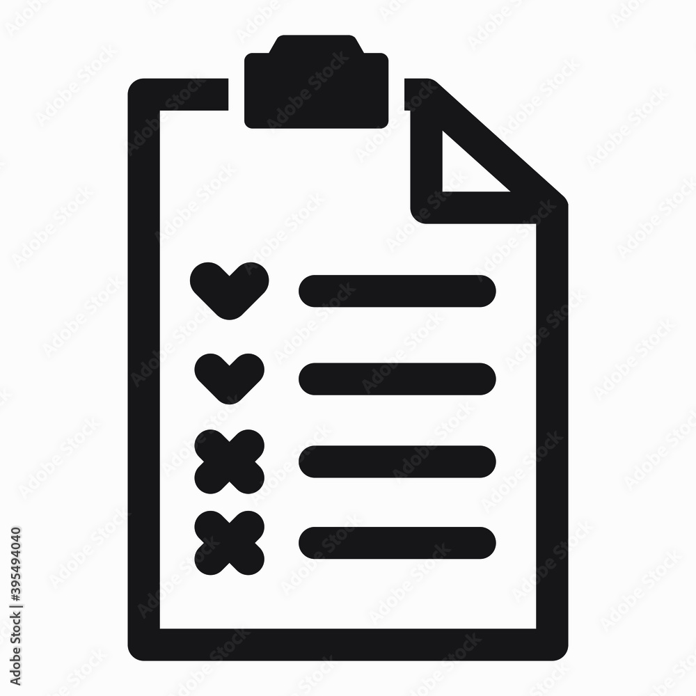 Poster list. case numbering. notes. control list. clipboard icon vector flat design.