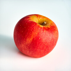 apple lies on a white background