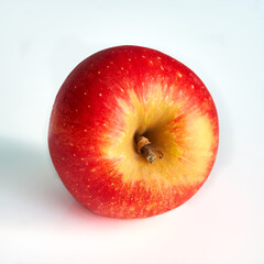 apple lies on a white background