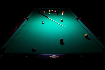Pool game.