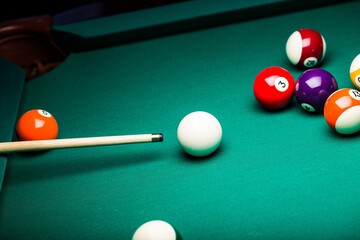 Pool table.