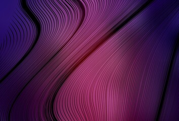 Dark Purple vector blurred bright template.