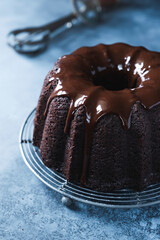 Gluten-free chocolate beetroot cake with chocolate frosting