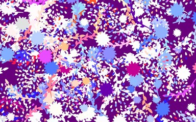 Light Multicolor vector doodle background with flowers, roses.