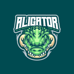 Fototapeta premium Alligator Mascot logo for esport and sport team
