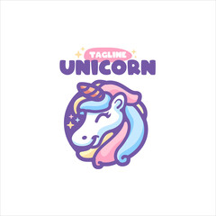 Unicorn Cartoon logo for Your company