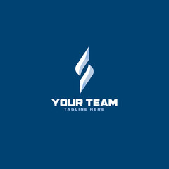 S Logo type for esport and company