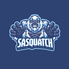 Sasquatch Mascot logo for esport and sport team - obrazy, fototapety, plakaty