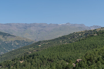 Mountainous area in the south of Sierra Nevada