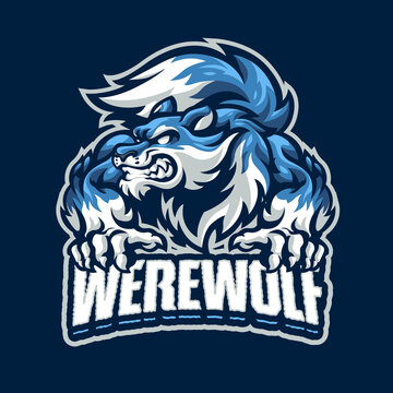 Werewolf Mascot logo for esport and sport team