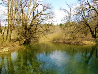 Obraz premium Lake in Rakov Skocjan, Slovenia