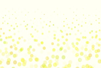 Light Green, Red vector pattern with spheres.