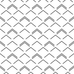 Seamless pattern with black strokes on white background.