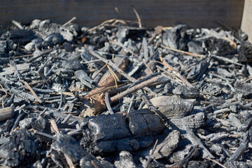 ash and coal