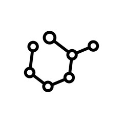 Molecule line icon