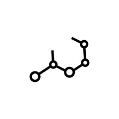 Molecule line icon