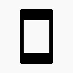 mobile phone icon with portrait orientation as symbol for locked orientation.