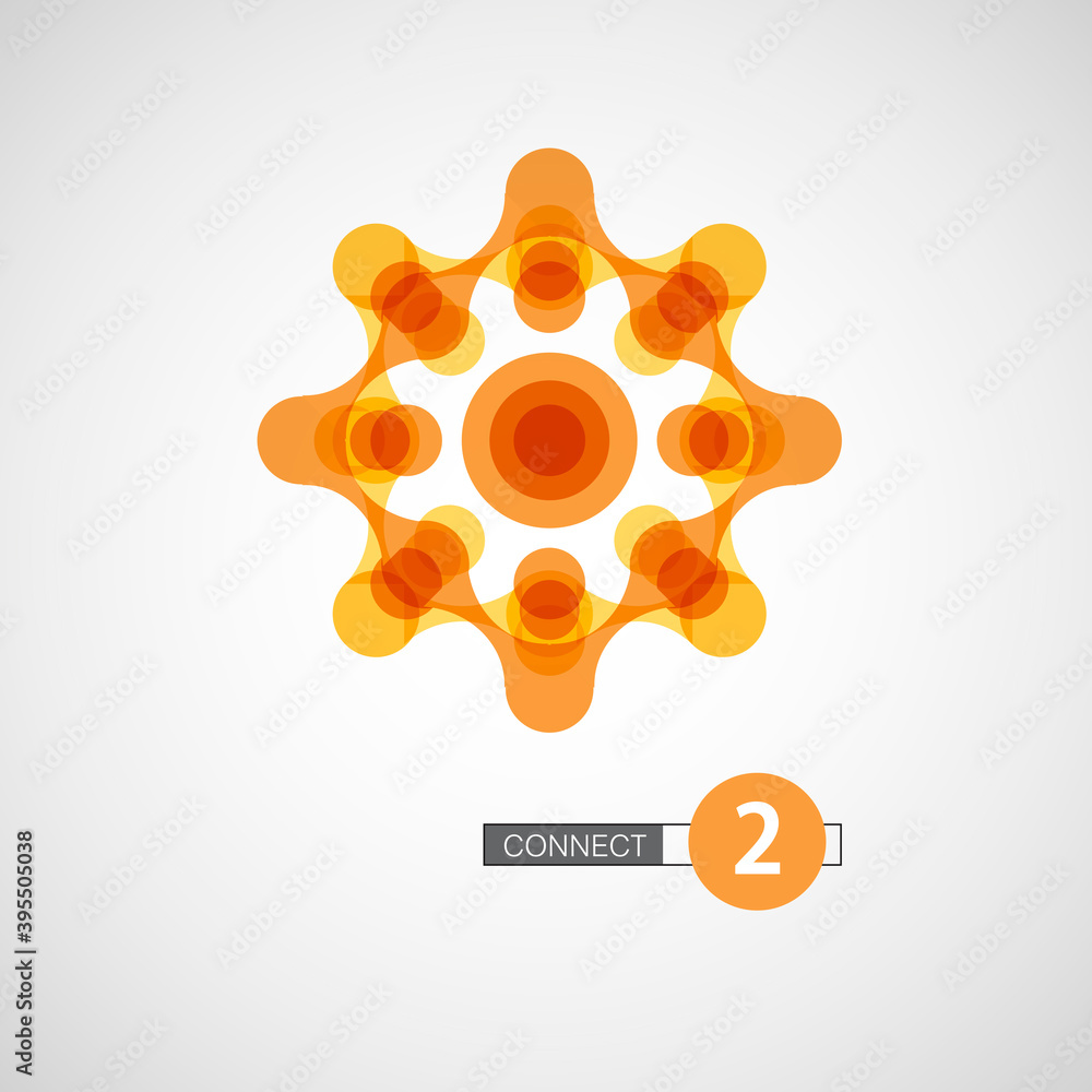 Poster Flat set. Digital background. Modern flat design. Abstract background technology graphic design. Business network concept. Business teamwork concept. Internet technology. Website icon symbol