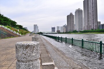 越中島公園 相生橋方面