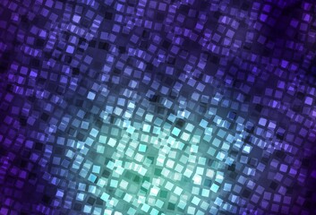 Fototapeta premium Dark Blue, Green vector texture in rectangular style.
