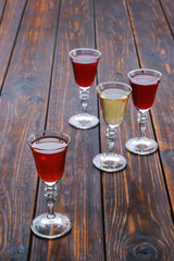 Vodka infused with berries