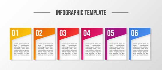 Fototapeta na wymiar Modern infograph template. Flowchart. Vector
