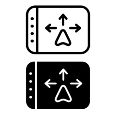 Navigation icon vector set. location illustration sign collection. route symbol. 