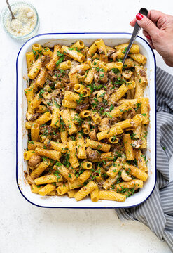 Beef Stroganoff Pasta Bake