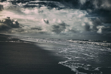 storm on the beach