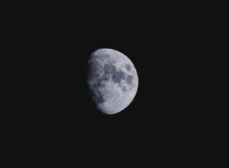 full moon over black