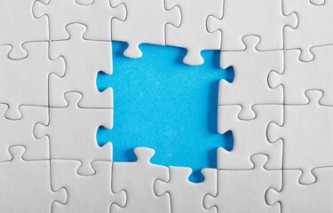 Fototapeta premium Puzzle with Missing Pieces