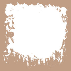 Ink torn dry brush texture. Vector illustration. Grunge hand drawn background. Space for text.