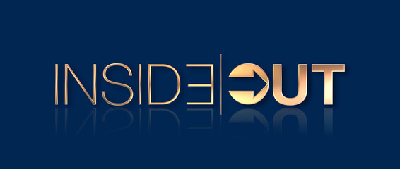 Inside out con sfondo colorato
