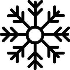 
Snowflake Flat Vector Icon
