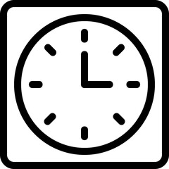 
Clock Flat Vector Icon 
