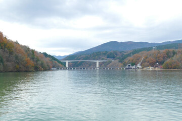 Obraz premium 岐阜県 恵那峡 大井ダム