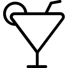 
Wine Glass Flat Vector Icon
