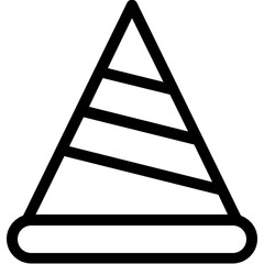 
Birthday Cap Flat Vector Icon
