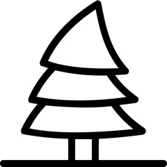 
Pine Tree Flat Vector Icon
