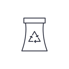 Recycle trash can icon isolated on white background. Environmental symbol modern, simple, vector, icon for website design, mobile app, ui. Vector Illustration