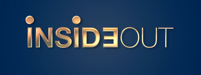 Obraz premium Inside out con sfondo colorato