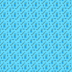 Obraz premium Seamless pattern of cute rabbit