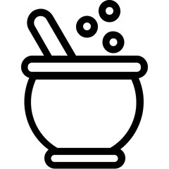 
Cauldron Flat Vector Icon
