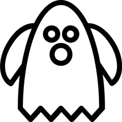 
Evil ghost Flat Vector Icon

